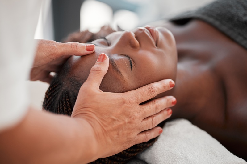 Facial treatment at Nantsidyll Farm Spa