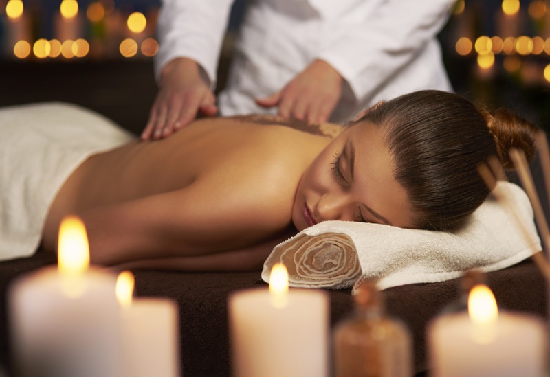 Massage treatment at Nantsidyll Farm Spa