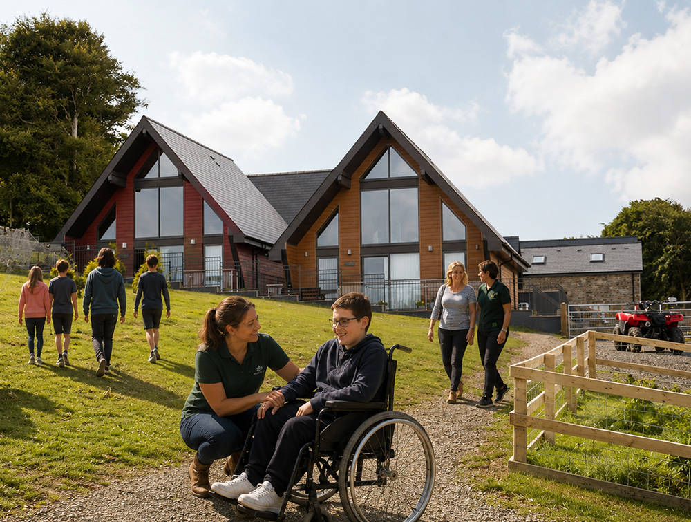 School and group activities at Nantsidyll Farm Lodges, Ceredigion, West Wales